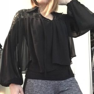 🎀 ****reduced***  black small top from NastyGals